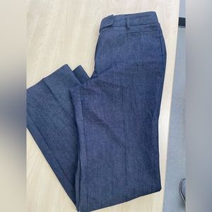Sharagano Denim Pleated Jeans Dress Pants, size 8